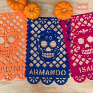 papel picado fieltro corte laser