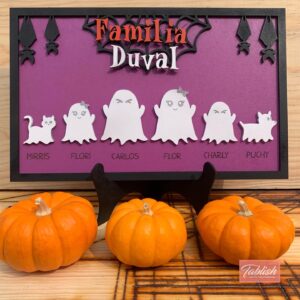 familia boo mdf 3 mm pintado