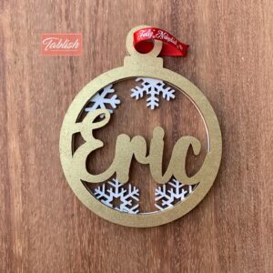 esfera mdf corte laser navidad