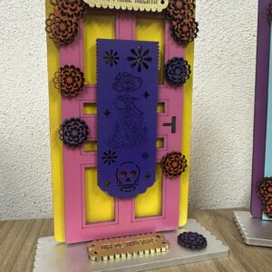 puerta mdf día de muertos