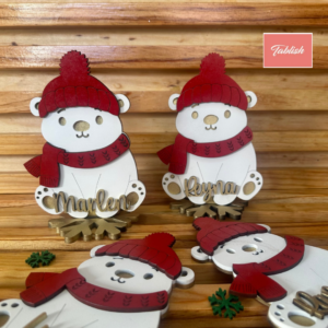 OSO CON BASE PERSONALIZADO MDF