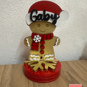 GALLETA DE JENGIBRE CON BASE PERSONALIZADA MDF