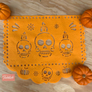 papel picado fieltro delgado