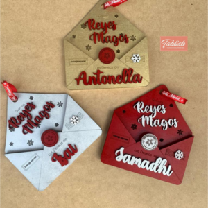 SOBRE DE SANTA MDF PINTADO PERSONALIZADO